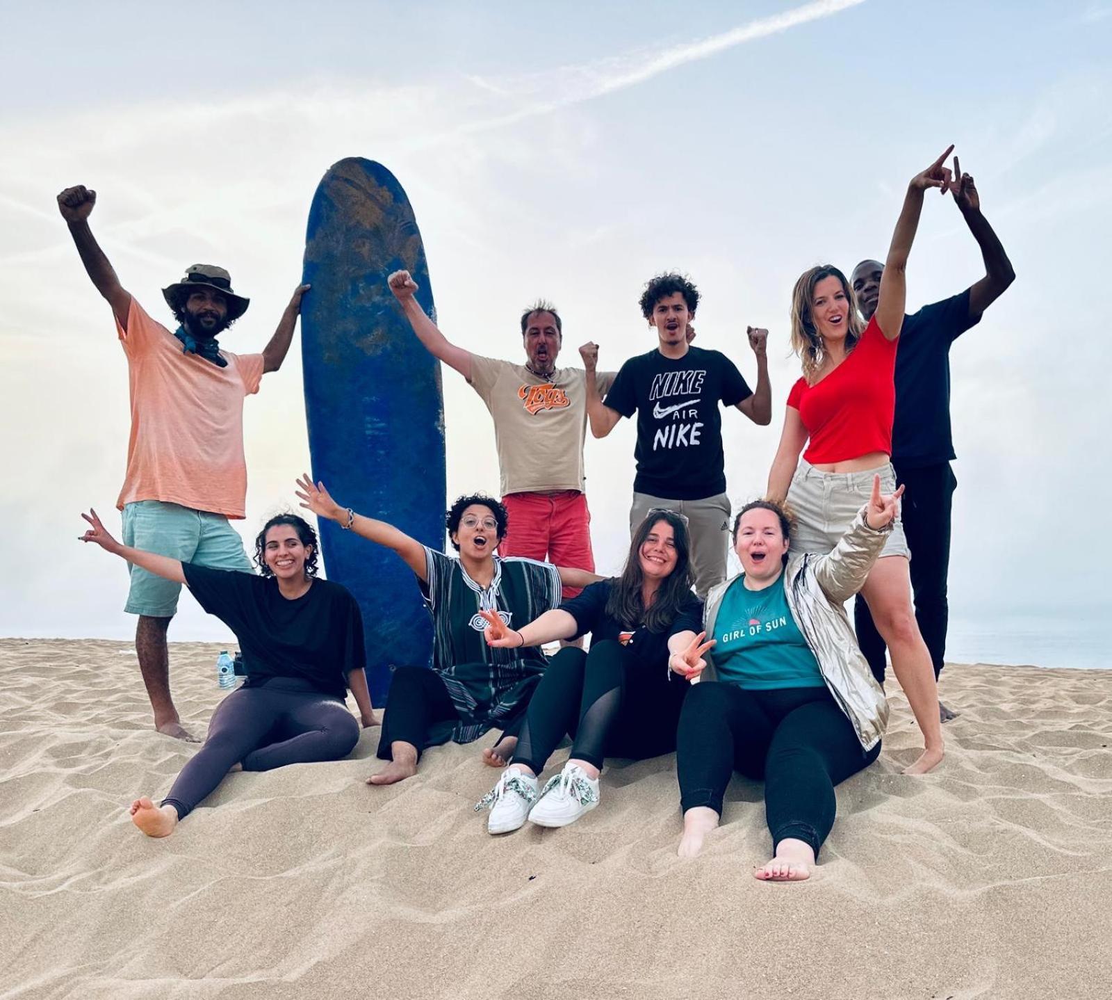 Отель Taghazout Surf And Yoga Retreat Dar Zina Экстерьер фото