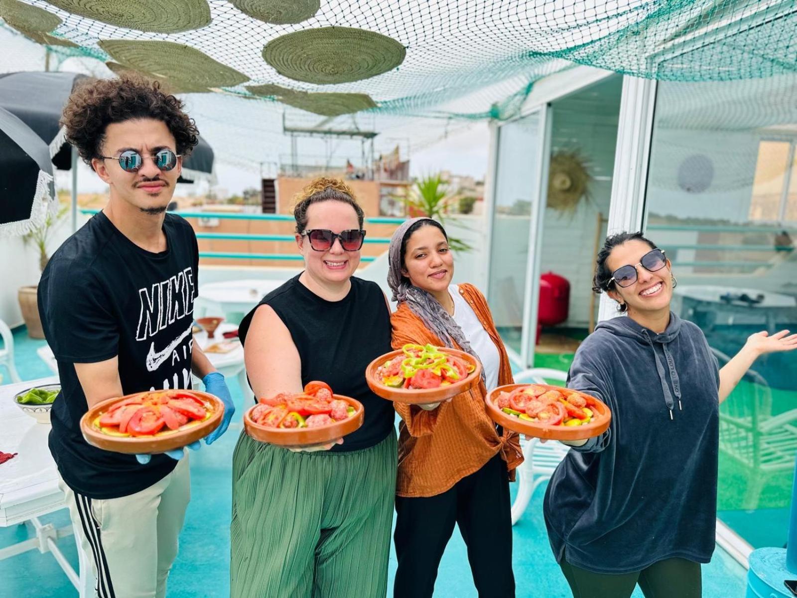Отель Taghazout Surf And Yoga Retreat Dar Zina Экстерьер фото