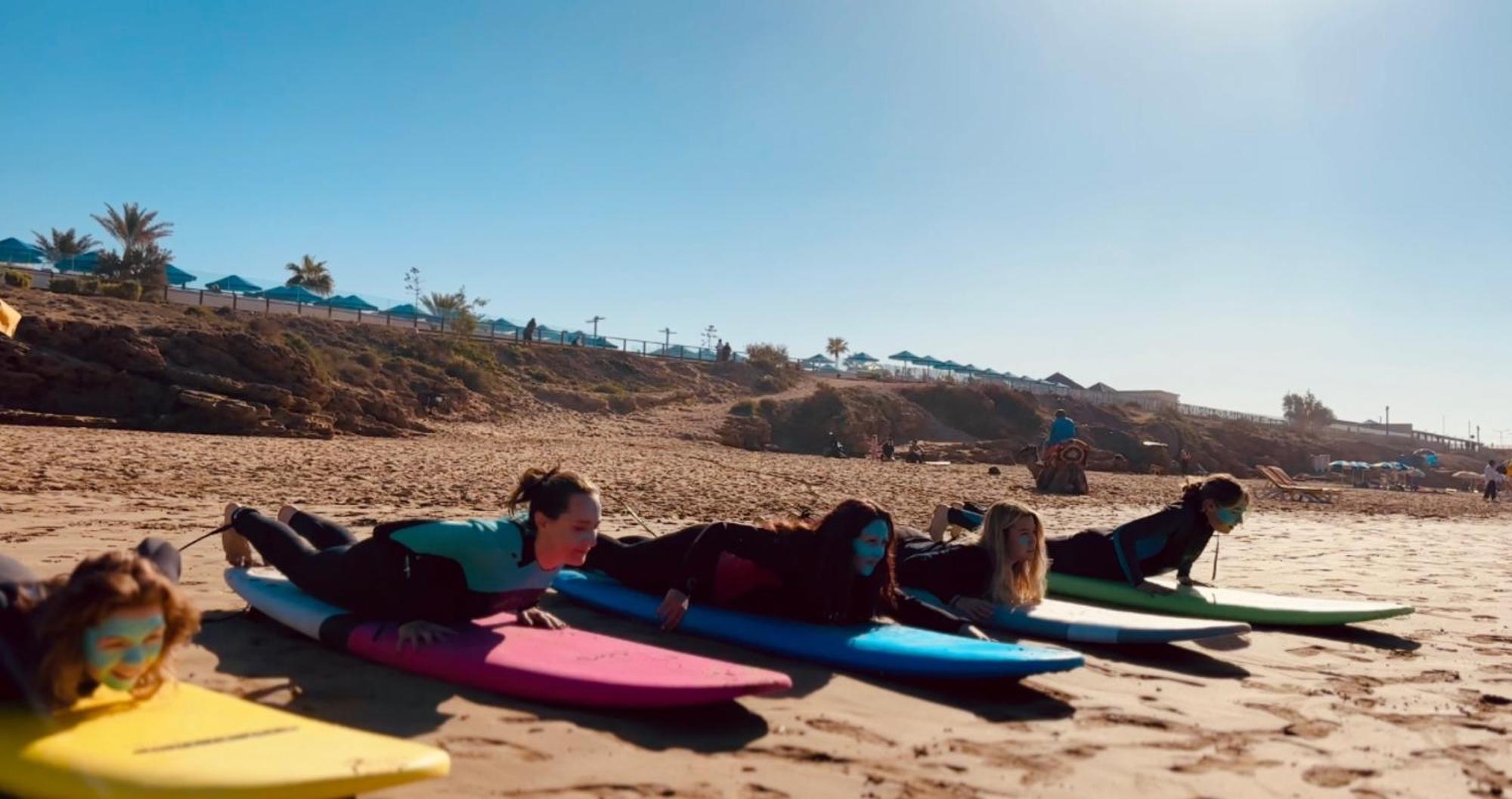 Отель Taghazout Surf And Yoga Retreat Dar Zina Экстерьер фото